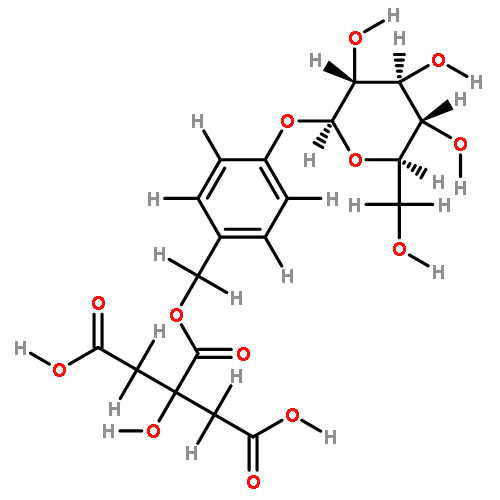 2-[4-O-(beta-D-glucopyranosyl)benzyl] citrate