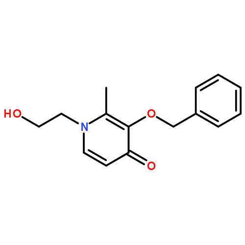 4(1H)-Pyridinone, 1-(2-hydroxyethyl)-2-methyl-3-(phenylmethoxy)-