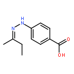 Benzoic acid,4-[2-(1-methylpropylidene)hydrazinyl]-