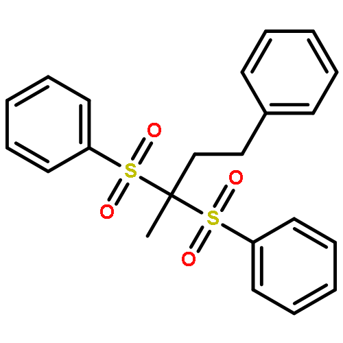 Benzene, 1,1'-[(1-methyl-3-phenylpropylidene)bis(sulfonyl)]bis-