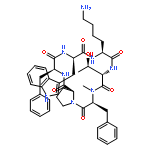 Cyclo(L-lysyl-L-threonyl-N-methyl-L-phenylalanyl-L-prolyl-L-phenylalanyl-D-t
ryptophyl)