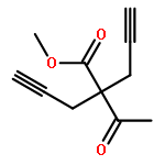 4-Pentynoic acid, 2-acetyl-2-(2-propynyl)-, methyl ester