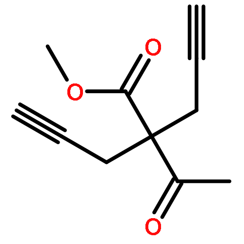 4-Pentynoic acid, 2-acetyl-2-(2-propynyl)-, methyl ester