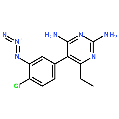 2,4-Pyrimidinediamine, 5-(3-azido-4-chlorophenyl)-6-ethyl-