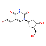 5-((E)-2-BROMOVINYL)-1-((1R,3S,4R)-3-HYDROXY-4-(HYDROXYMETHYL)CYCLOPENTYL)PYRIMIDINE-2,4(1H,3H)-DIONE