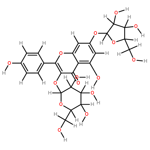 kaempferol 3-O-beta-D-glucopyranoside-7-O-alpha-L-arabinofuranoside