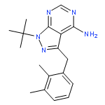 4-Amino-1-tert-butyl-3-(2,3-dimethylbenzyl)pyrazolo[3,4-d]pyrimidine