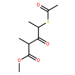 Pentanoic acid, 4-(acetylthio)-2-methyl-3-oxo-, methyl ester