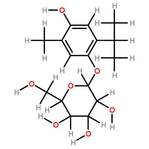 5-(beta-D-glucopyranosyl)thymoquinol