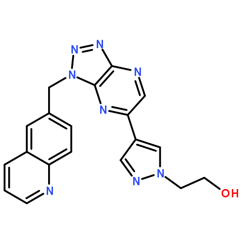 2-(4-(1-(quinolin-6-ylmethyl)-1H-[1,2,3]triazolo[4,5-b]pyrazin-6-yl)-1H-pyr azol-1-yl)ethanol