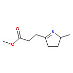 3,4-dihydro-2-methyl-2H-Pyrrole-5-propanoic acid methyl ester