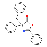 5(4H)-Oxazolone,2,4-diphenyl-4-(phenylmethyl)-