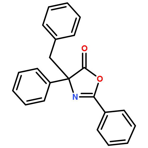 5(4H)-Oxazolone,2,4-diphenyl-4-(phenylmethyl)-