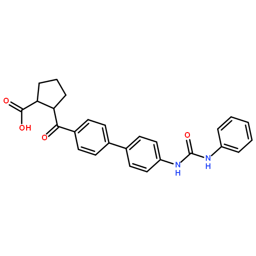 (1R,2R)-2-(4'-(3-Phenylureido)-[1,1'-biphenyl]-4-carbonyl)cyclopentanecarboxylic acid