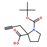 (R)-1-(tert-Butoxycarbonyl)-2-(prop-2-yn-1-yl)pyrrolidine-2-carboxylic acid