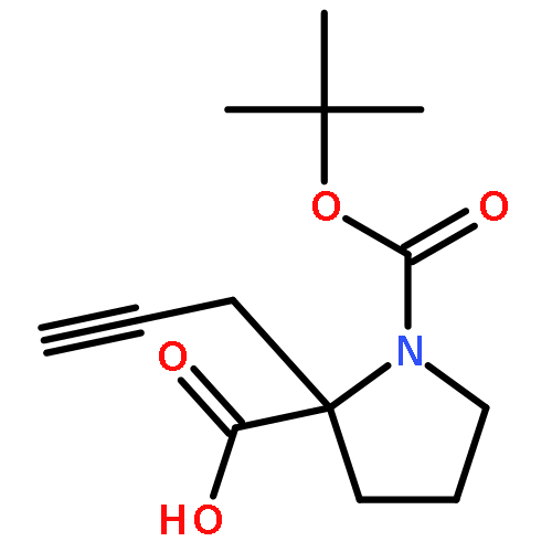 (R)-1-(tert-Butoxycarbonyl)-2-(prop-2-yn-1-yl)pyrrolidine-2-carboxylic acid