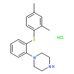 1-(2-((2,4-Dimethylphenyl)thio)phenyl)piperazine hydrochloride