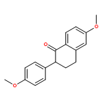 1(2H)-Naphthalenone, 3,4-dihydro-6-methoxy-2-(4-methoxyphenyl)-