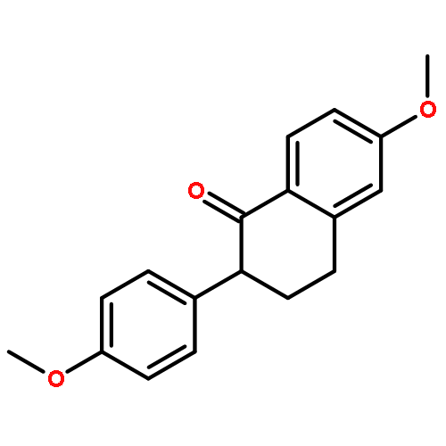 1(2H)-Naphthalenone, 3,4-dihydro-6-methoxy-2-(4-methoxyphenyl)-