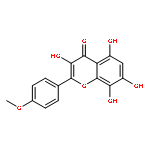 4H-1-Benzopyran-4-one, 3,5,7,8-tetrahydroxy-2-(4-methoxyphenyl)-