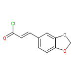 2-Propenoyl chloride, 3-(1,3-benzodioxol-5-yl)-, (2E)-