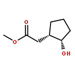 Cyclopentaneacetic acid, 2-hydroxy-, methyl ester, cis-