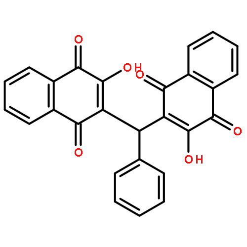 1,4-Naphthalenedione, 2,2'-(phenylmethylene)bis[3-hydroxy-