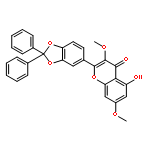 4H-1-Benzopyran-4-one,2-(2,2-diphenyl-1,3-benzodioxol-5-yl)-5-hydroxy-3,7-dimethoxy-