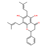 (+/-)-5,7-dihydroxy-6,8-diprenylflavanone