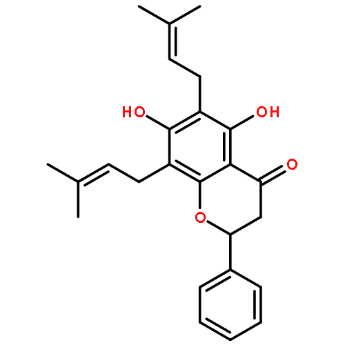 (+/-)-5,7-dihydroxy-6,8-diprenylflavanone