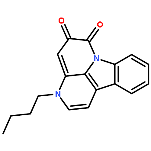 3H-Indolo[3,2,1-de][1,5]naphthyridine-5,6-dione, 3-butyl-