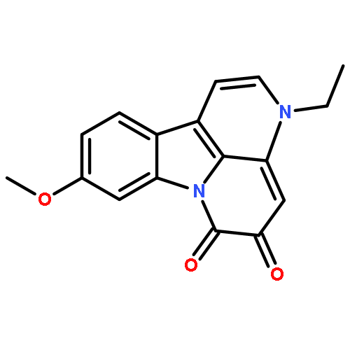 3H-Indolo[3,2,1-de][1,5]naphthyridine-5,6-dione, 3-ethyl-9-methoxy-