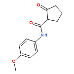 Cyclopentanecarboxamide, N-(4-methoxyphenyl)-2-oxo-