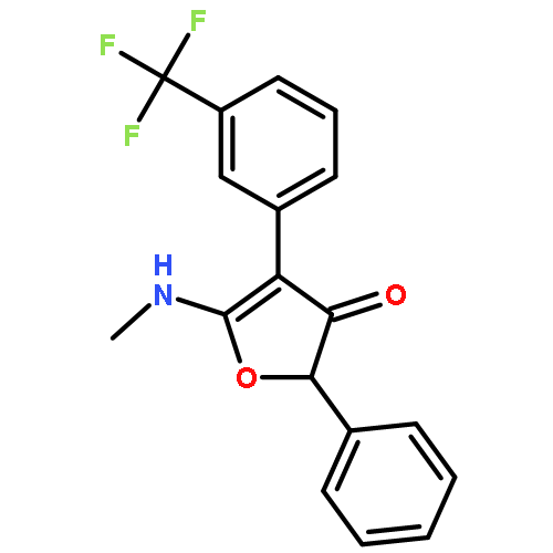 3(2H)-Furanone,5-(methylamino)-2-phenyl-4-[3-(trifluoromethyl)phenyl]-