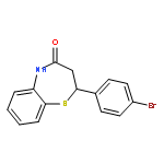 1,5-Benzothiazepin-4(5H)-one, 2-(4-bromophenyl)-2,3-dihydro-