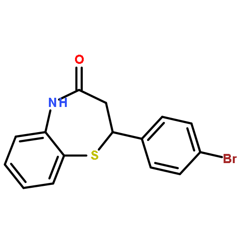 1,5-Benzothiazepin-4(5H)-one, 2-(4-bromophenyl)-2,3-dihydro-