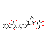 1-O-[(5xi,9xi,18alpha)-28-oxo-3-{[3-O-(beta-D-xylopyranosyl)-beta-D-glucopyranuronosyl]oxy}olean-12-en-28-yl]-beta-D-glucopyranose