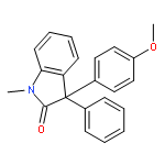 2H-Indol-2-one, 1,3-dihydro-3-(4-methoxyphenyl)-1-methyl-3-phenyl-