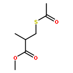 Propanoic acid, 3-(acetylthio)-2-methyl-, methyl ester