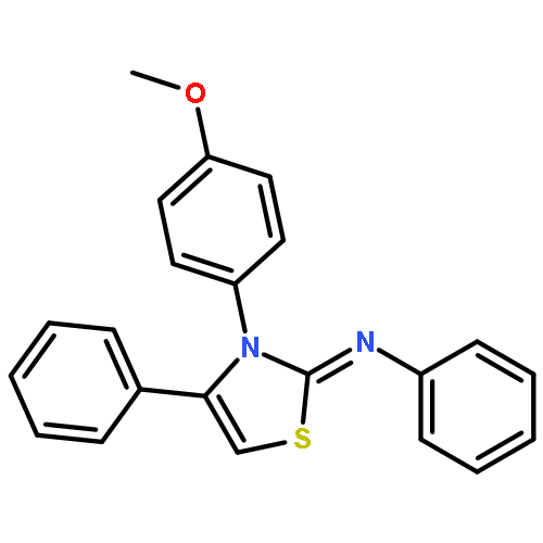 Benzenamine, N-[3-(4-methoxyphenyl)-4-phenyl-2(3H)-thiazolylidene]-