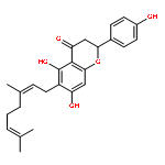 (2S)-6-[(2E)-3,7-dimethylocta-2,6-dien-1-yl]-5,7-dihydroxy-2-(4-hydroxyphenyl)-2,3-dihydro-4H-chromen-4-one