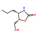 2-Oxazolidinone, 5-(hydroxymethyl)-4-propyl-, cis-