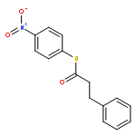 Benzenepropanethioic acid, S-(4-nitrophenyl) ester