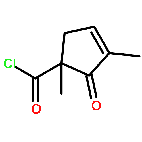 3-Cyclopentene-1-carbonylchloride, 1,3-dimethyl-2-oxo-