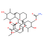 5-(5-ethyl-4-hydroxy-1,3-dimethyl-6-oxooctyl)-1,7-dihydroxy-6,8,16,18-tetramethyl-3-oxo-4,21-dioxabicyclo[15.3.1]henicosa-9,15,18-trien-11-yl 3-O-carbamoyl-2,6-dideoxyhexopyranoside