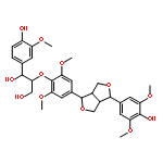 2-[2,6-Dimethoxy-4-[tetrahydro-4-(4-hydroxy-3,5-dimethoxyphenyl)-1H,3H-furo[3,4-c]furan-1-yl]phenoxy]-1-(4-hydroxy-3-methoxyphenyl)-1,3-propanediol