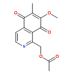 5,8-Isoquinolinedione, 1-[(acetyloxy)methyl]-7-methoxy-6-methyl-