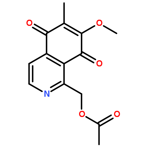 5,8-Isoquinolinedione, 1-[(acetyloxy)methyl]-7-methoxy-6-methyl-