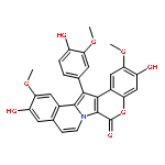 14-(4-hydroxy-3-methoxyphenyl)-3,11-dihydroxy-2,12-dimethoxy-6H-chromeno[4',3':4,5]pyrrolo[2,1-a]isoquinolin-6-one