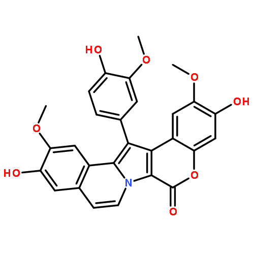 14-(4-hydroxy-3-methoxyphenyl)-3,11-dihydroxy-2,12-dimethoxy-6H-chromeno[4',3':4,5]pyrrolo[2,1-a]isoquinolin-6-one